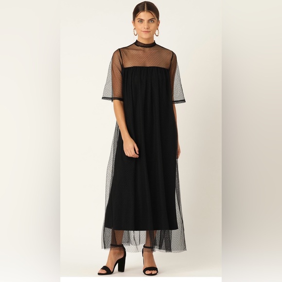 Mango Black Maxi Dress - Picture 1 of 15